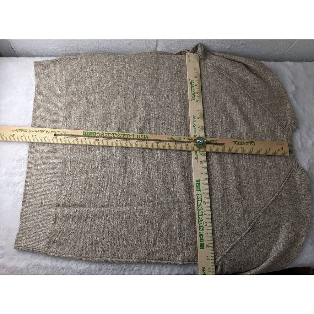 Gap 100%‎ Cotton Crewneck Sweater Tan Herringbone Mens L Large NWT - Picture 5 of 6